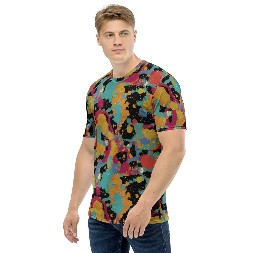 Saturated Reverie on Men's Crew Neck T-Shirt — Left