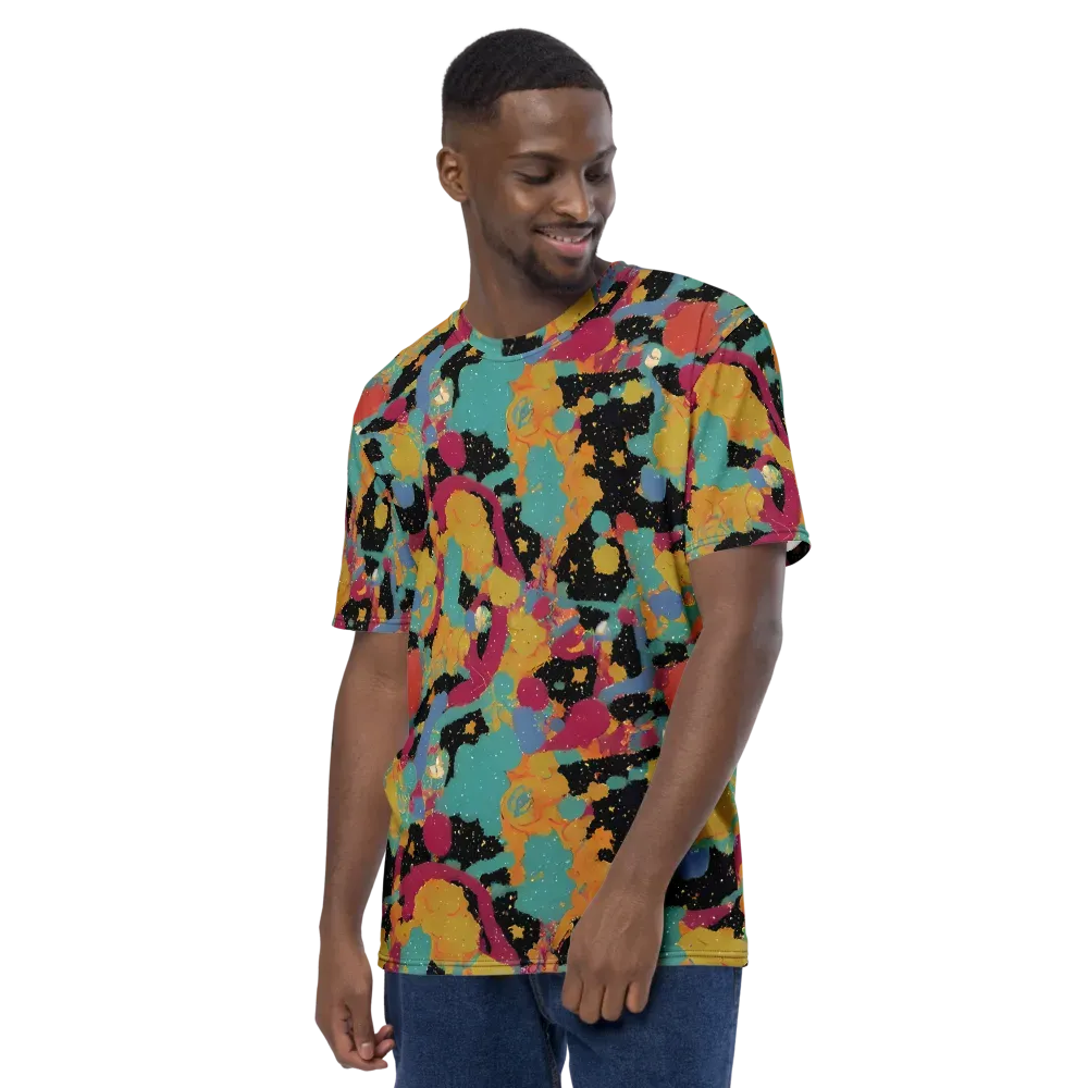 Saturated Reverie on Men's Crew Neck T-Shirt — Left