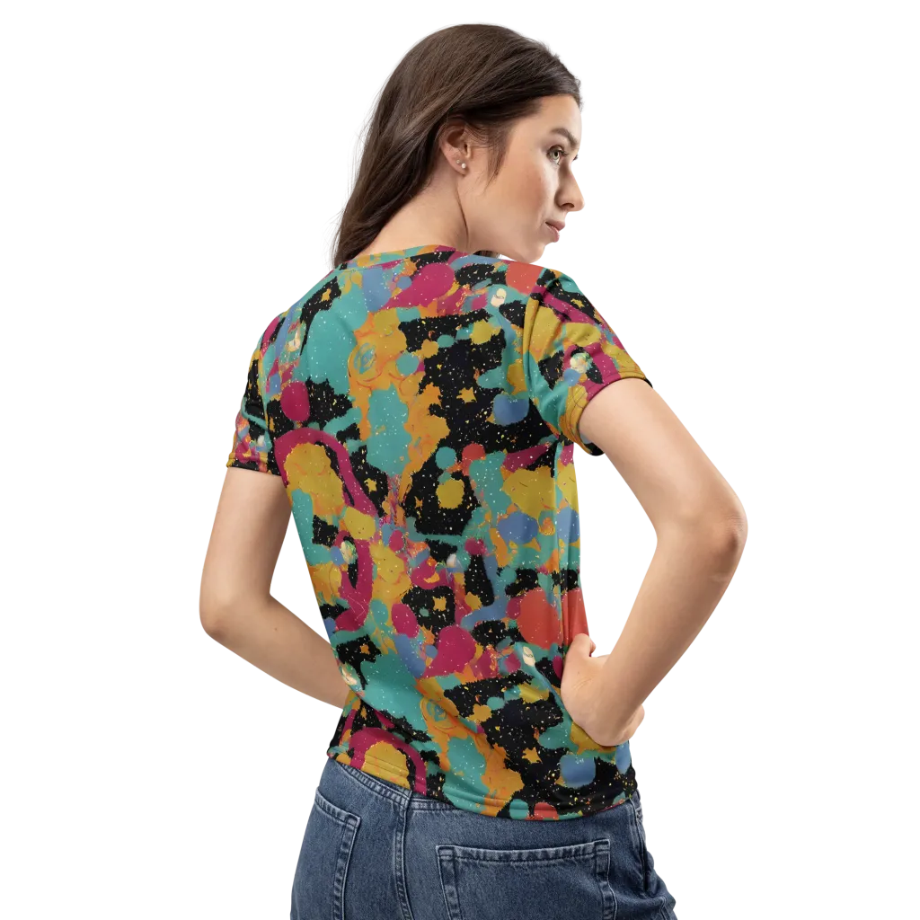 Saturated Reverie on Women's Crew Neck T-Shirt — Back