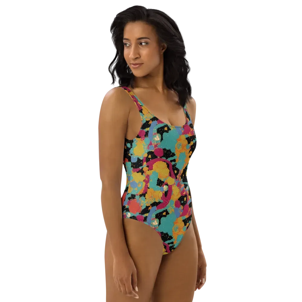 Saturated Reverie on One-Piece Swimsuit — Right