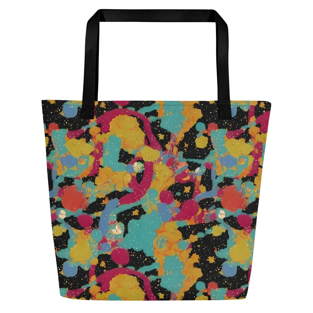Saturated Reverie on Large Tote Bag W/ Pocket — Front