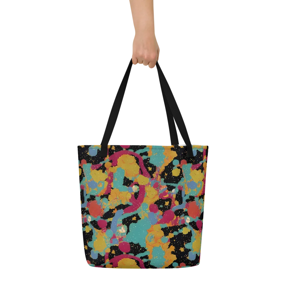 Saturated Reverie on Large Tote Bag W/ Pocket — Front