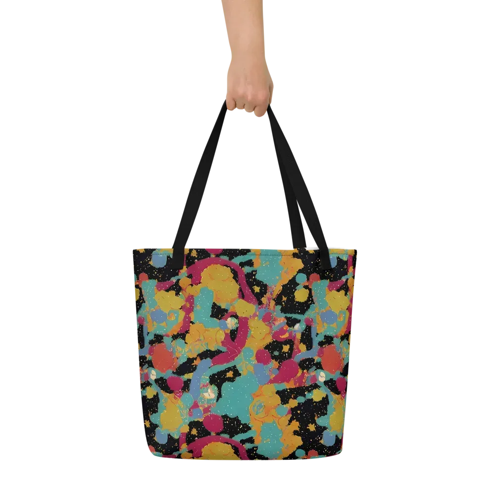 Saturated Reverie on Large Tote Bag W/ Pocket — Front