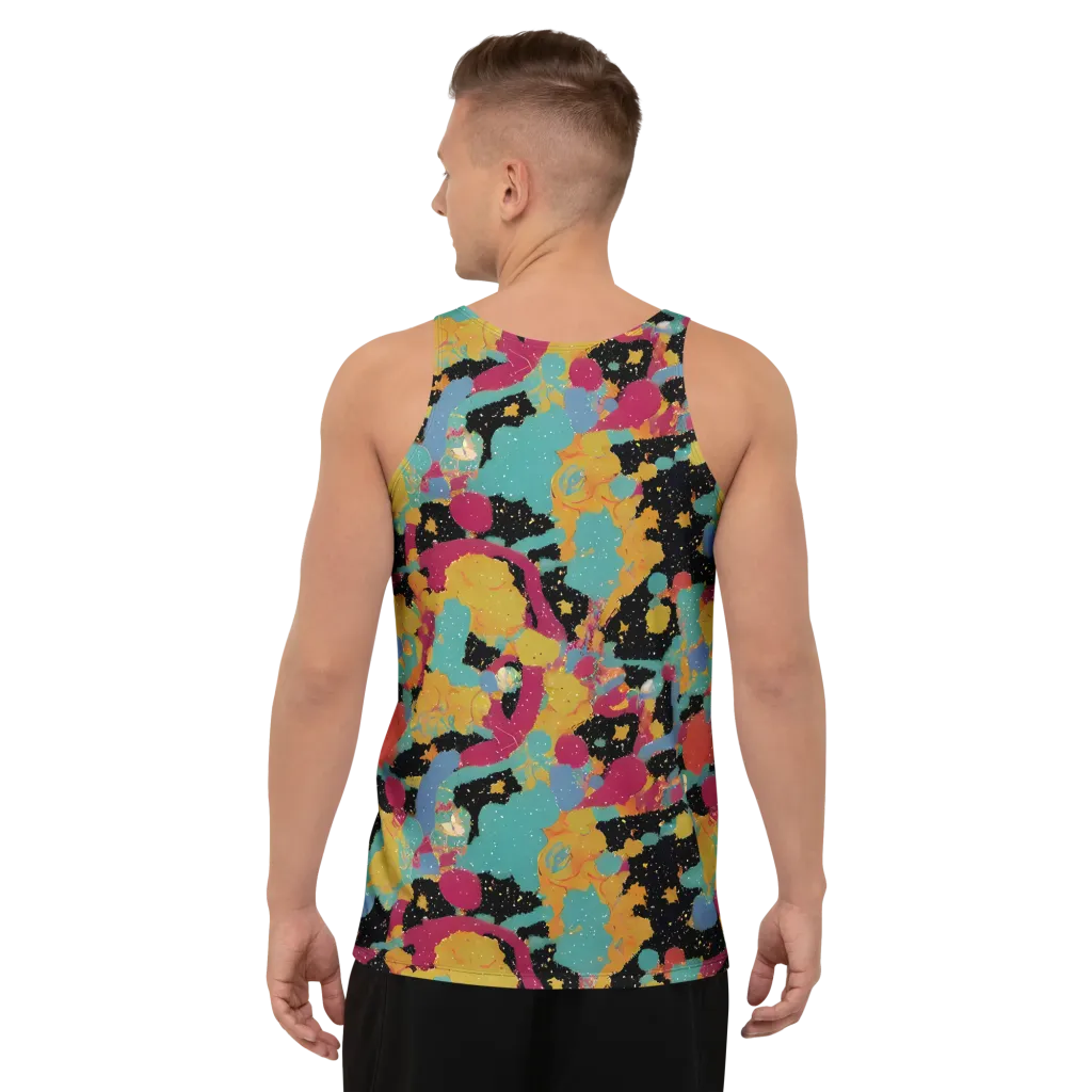 Saturated Reverie on Men's Tank Top — Back