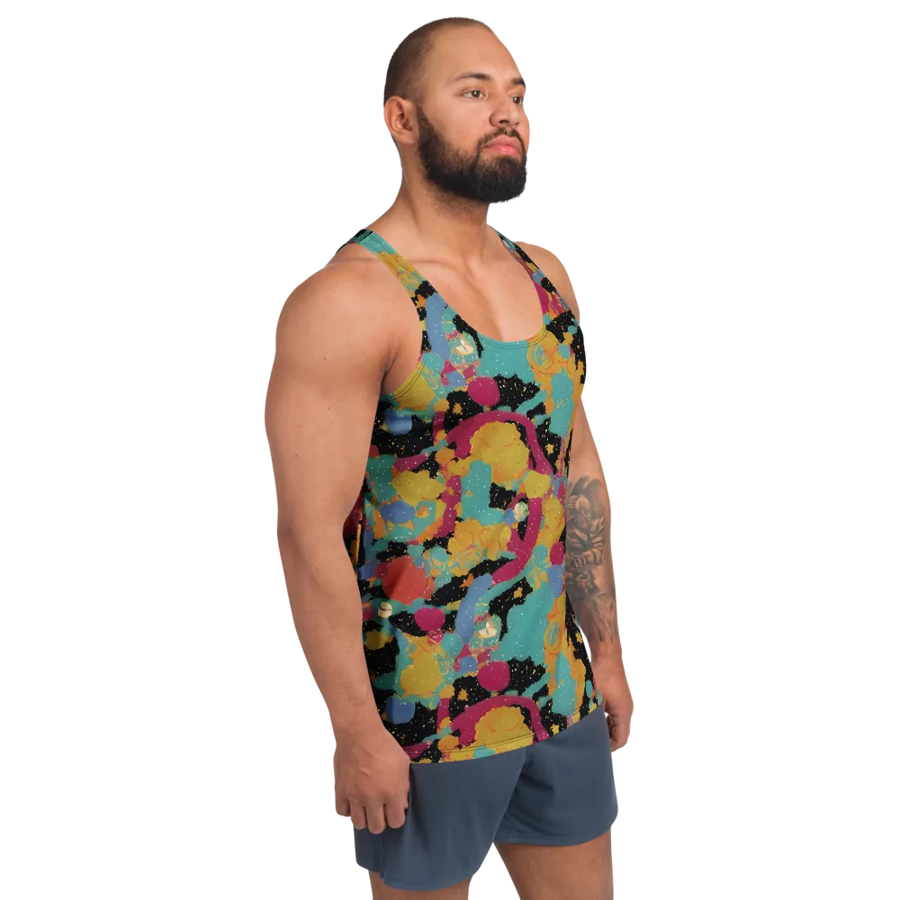 Saturated Reverie on Men's Tank Top — Right Front
