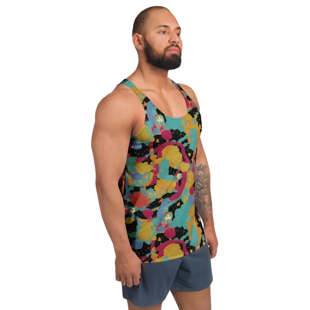 Saturated Reverie on Men's Tank Top — Right Front