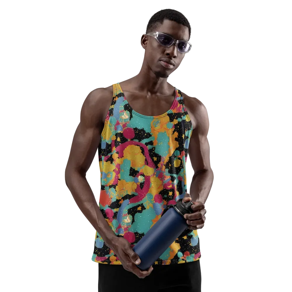 Saturated Reverie on Men's Tank Top — Front