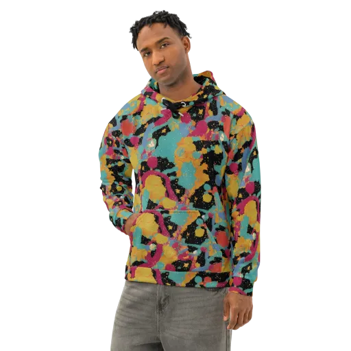 Saturated Reverie on a Cotton Hoodie