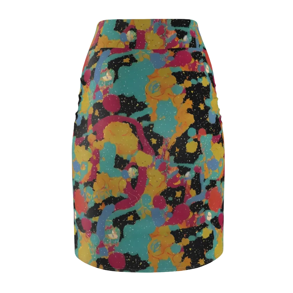 Saturated Reverie on Pencil Skirt — Back