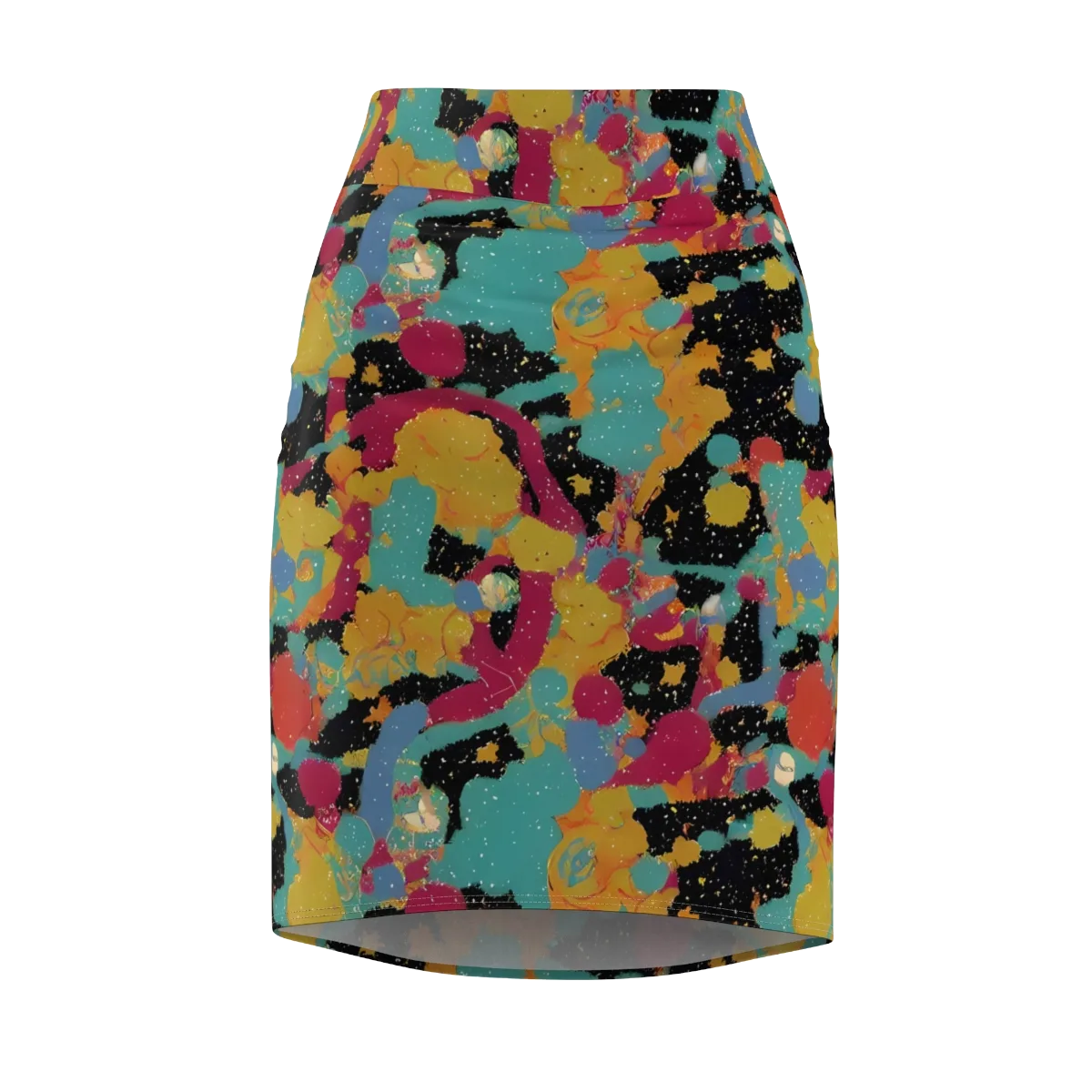 Saturated Reverie on Pencil Skirt — Front