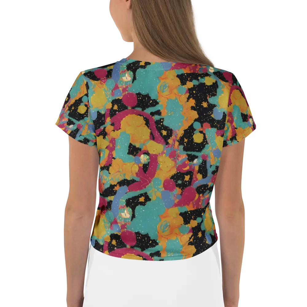 Saturated Reverie on Crop Tee — Back