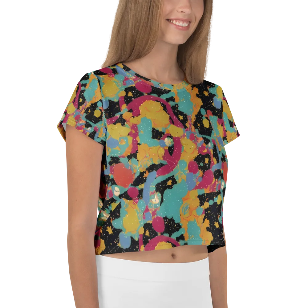 Saturated Reverie on Crop Tee — Right