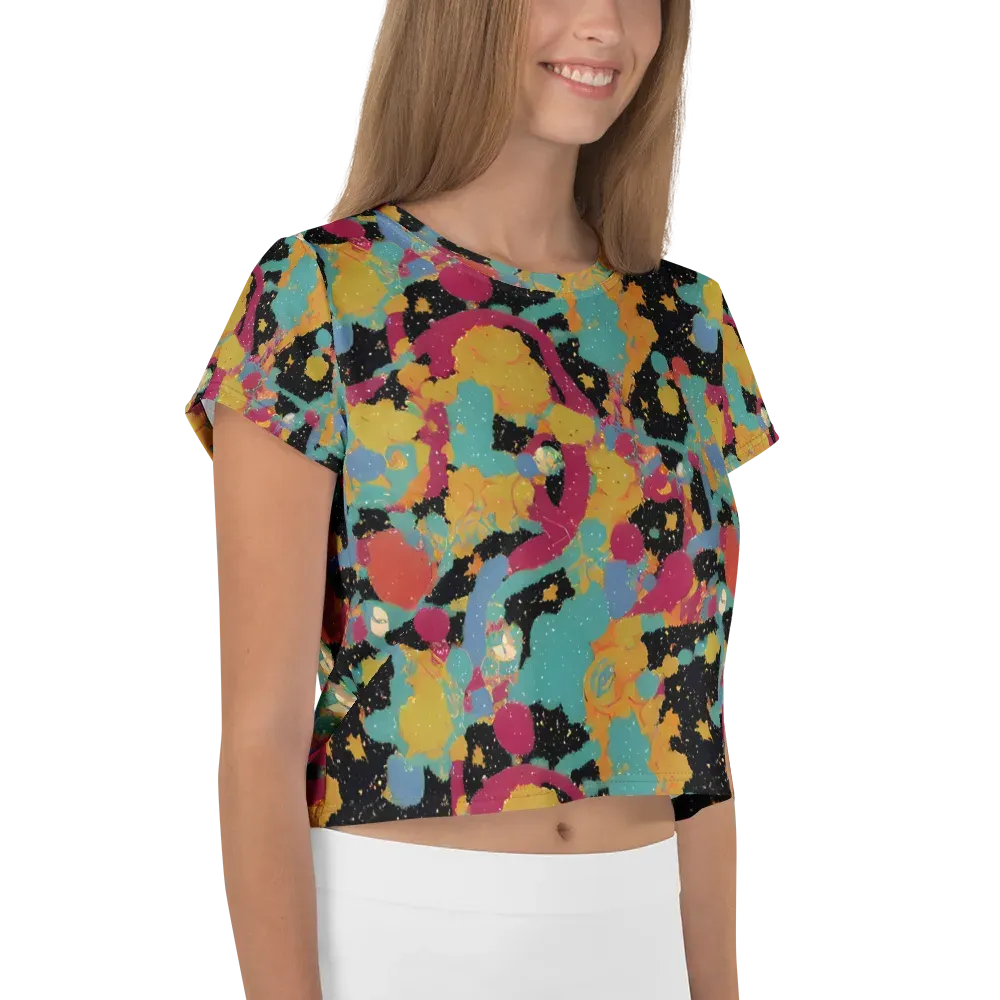 Saturated Reverie on Crop Tee — Right