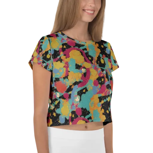 Saturated Reverie on a Crop Tee
