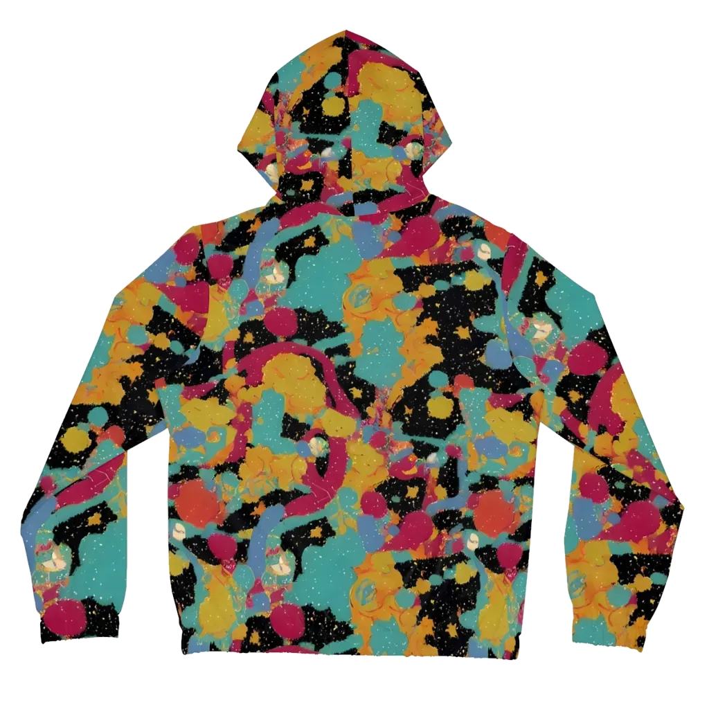 Saturated Reverie on Women's Full-Zip Hoodie — Back
