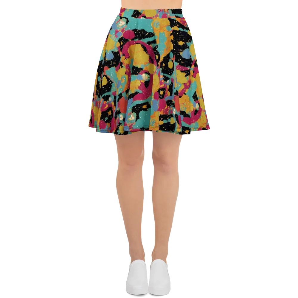 Saturated Reverie on Skater Skirt — Front