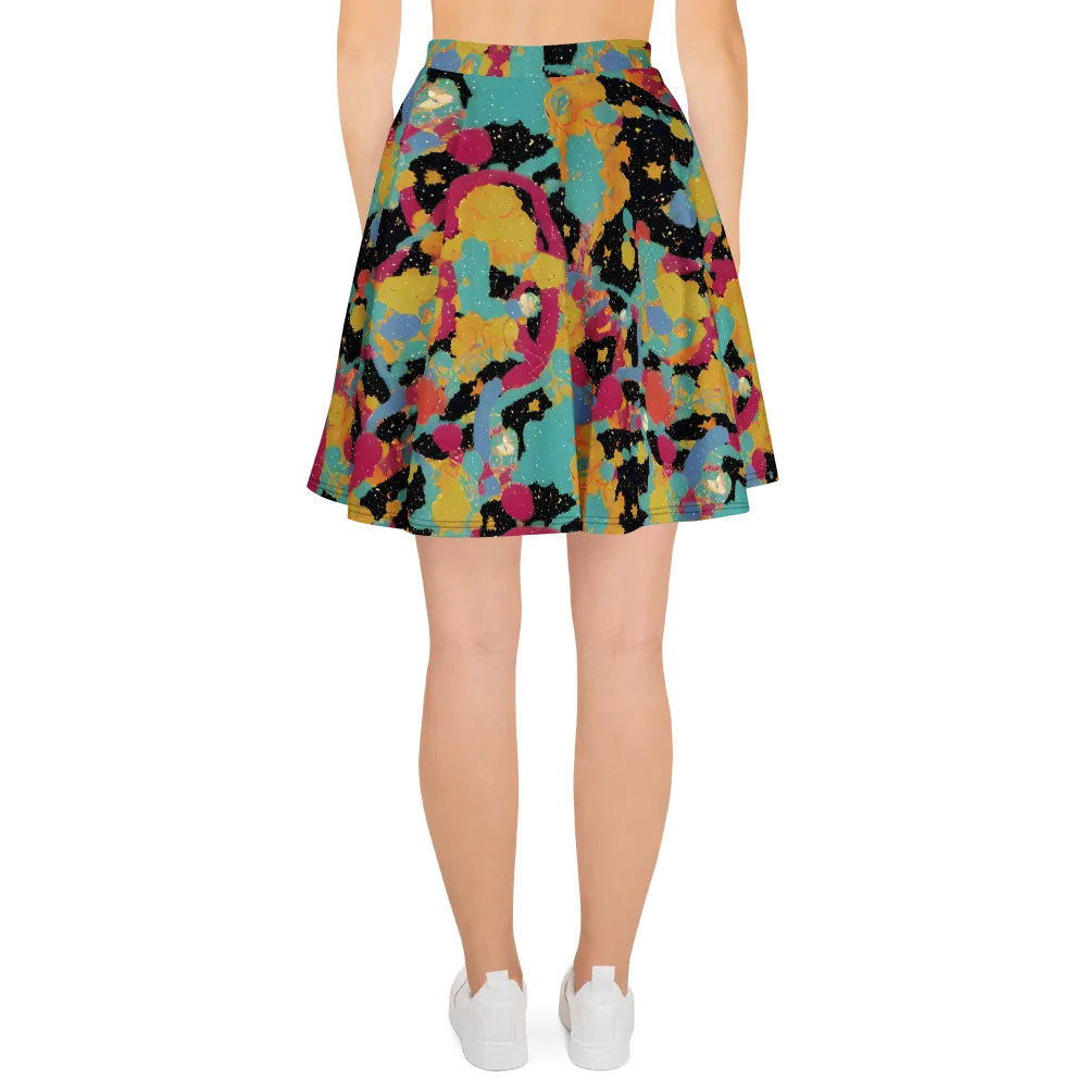 Saturated Reverie on Skater Skirt — Back