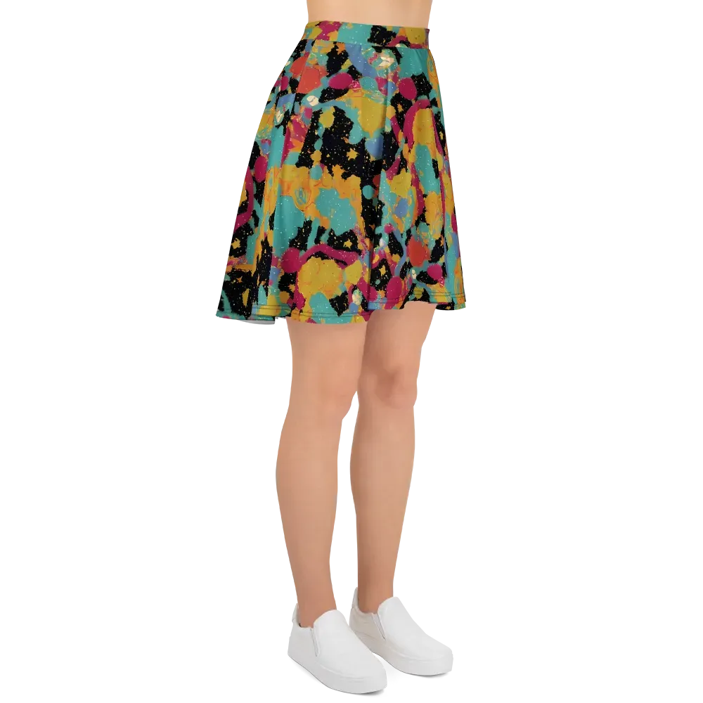 Saturated Reverie on Skater Skirt — Right