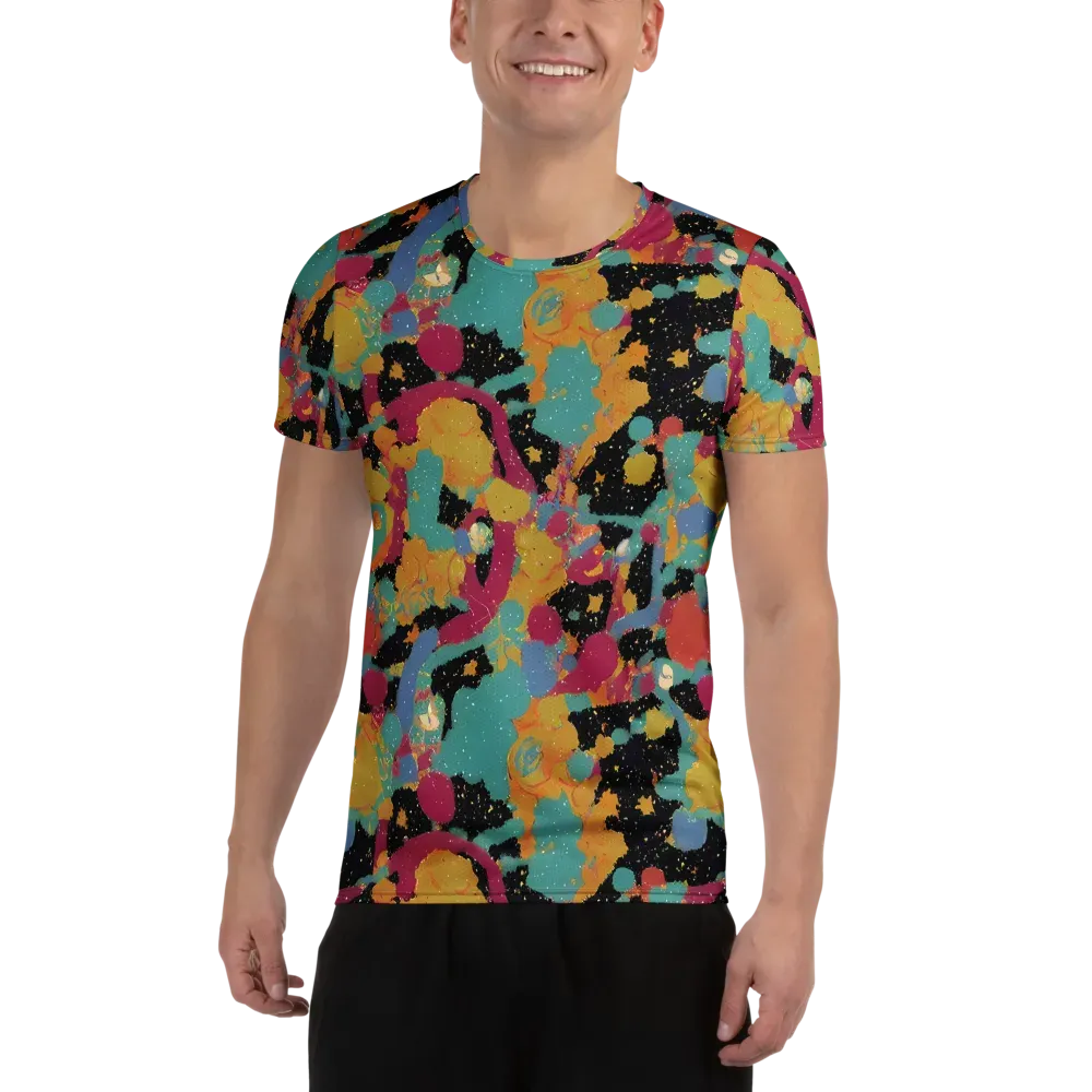 Saturated Reverie on Men's Athletic T-Shirt — Front