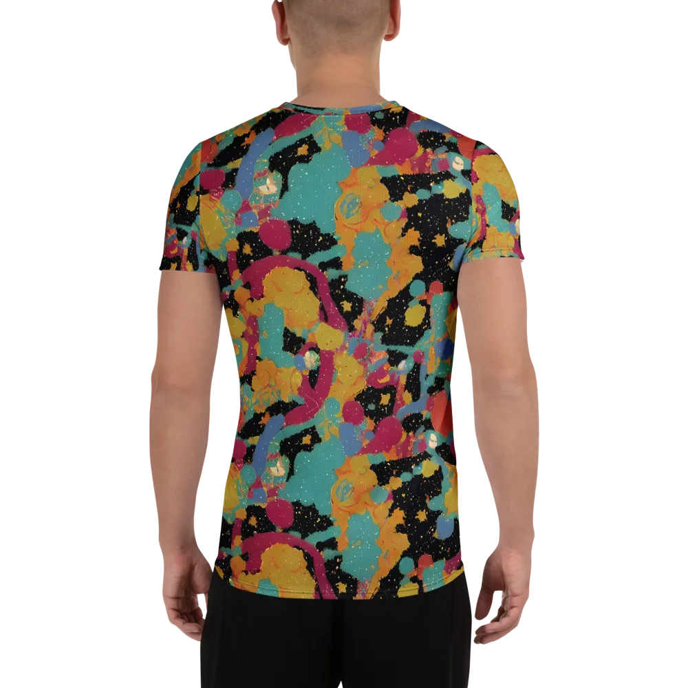 Saturated Reverie on Men's Athletic T-Shirt — Back