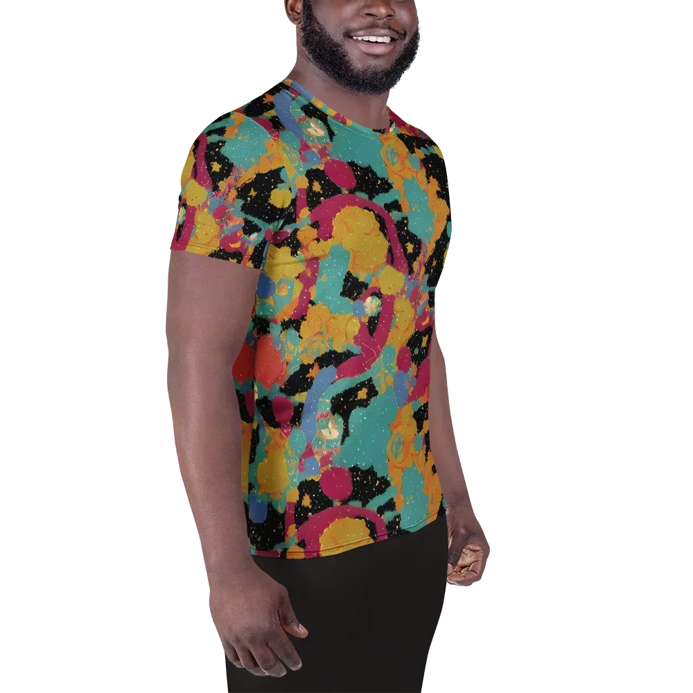 Saturated Reverie on Men's Athletic T-Shirt — Right
