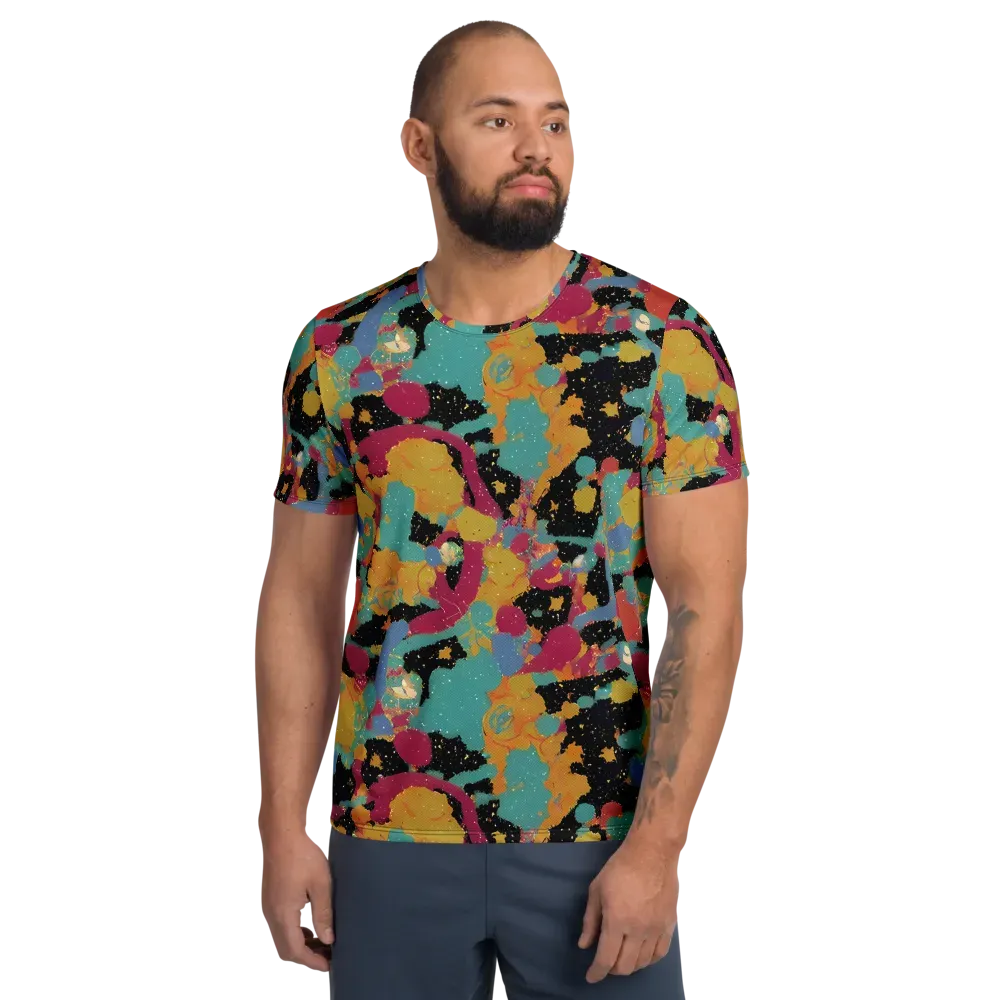 Saturated Reverie on Men's Athletic T-Shirt — Front