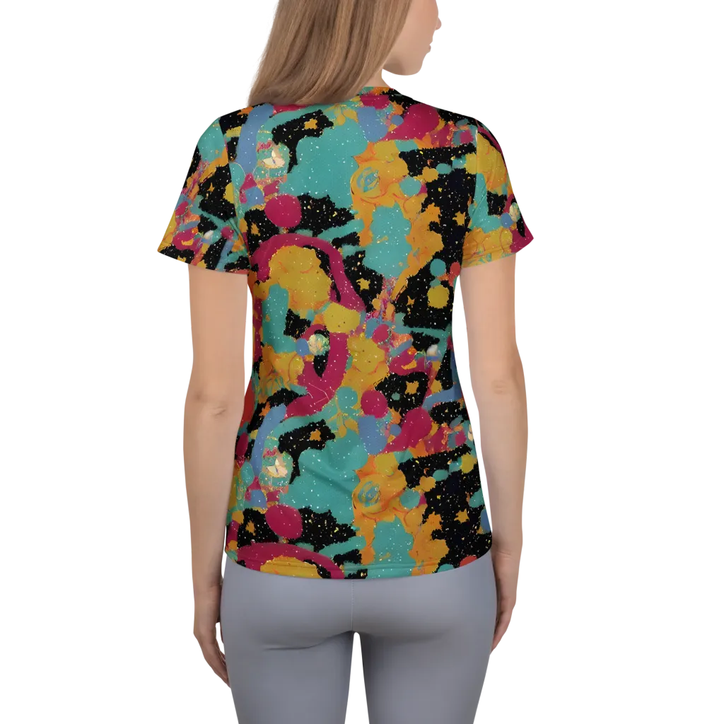 Saturated Reverie on Women's Athletic T-Shirt — Back