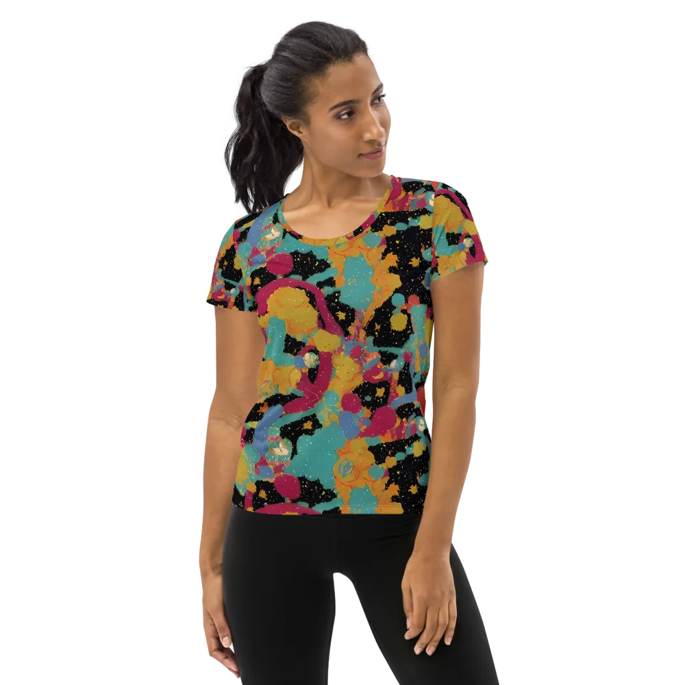 Saturated Reverie on Women's Athletic T-Shirt — Front
