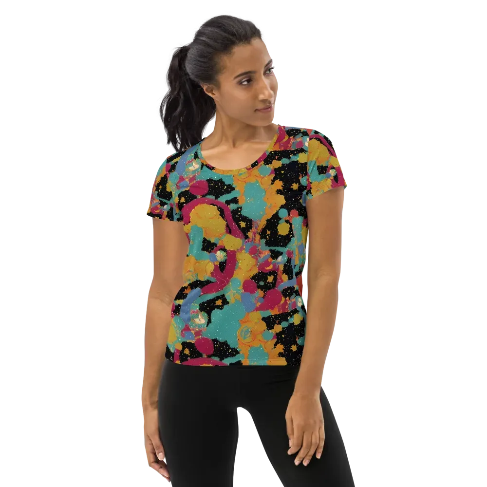 Saturated Reverie on Women's Athletic T-Shirt — Front