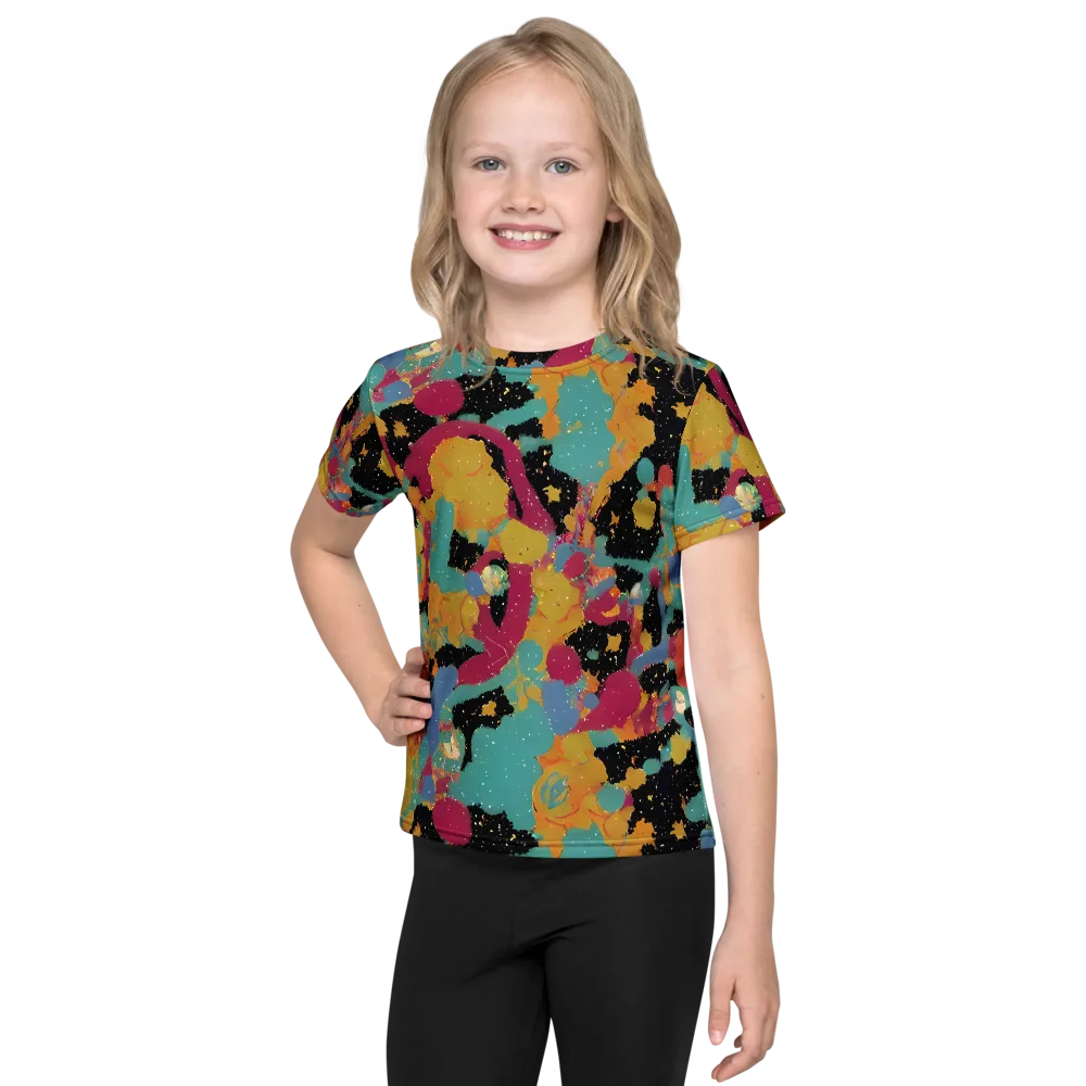 Saturated Reverie on Kids Crew Neck T-Shirt — Front
