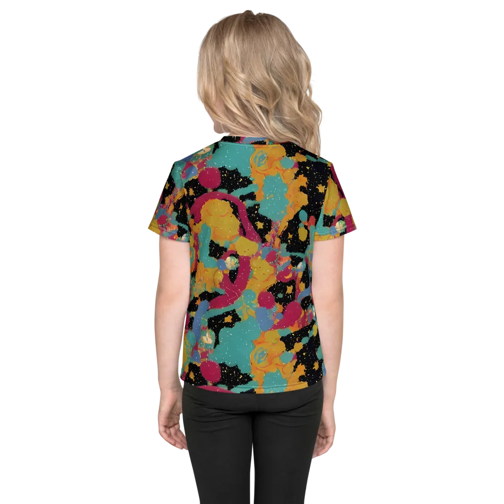 Saturated Reverie on Kids Crew Neck T-Shirt — Back