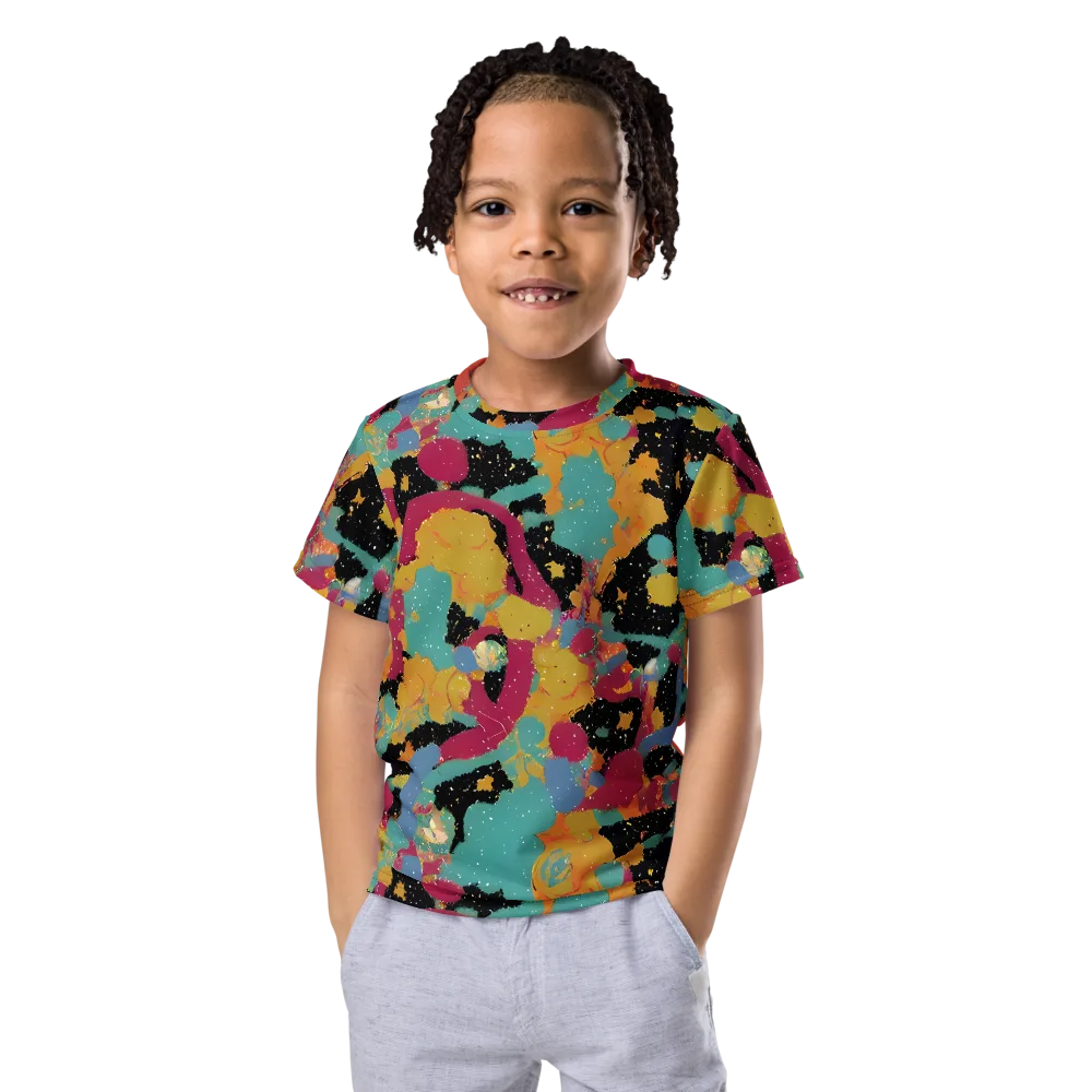 Saturated Reverie on Kids Crew Neck T-Shirt — Front