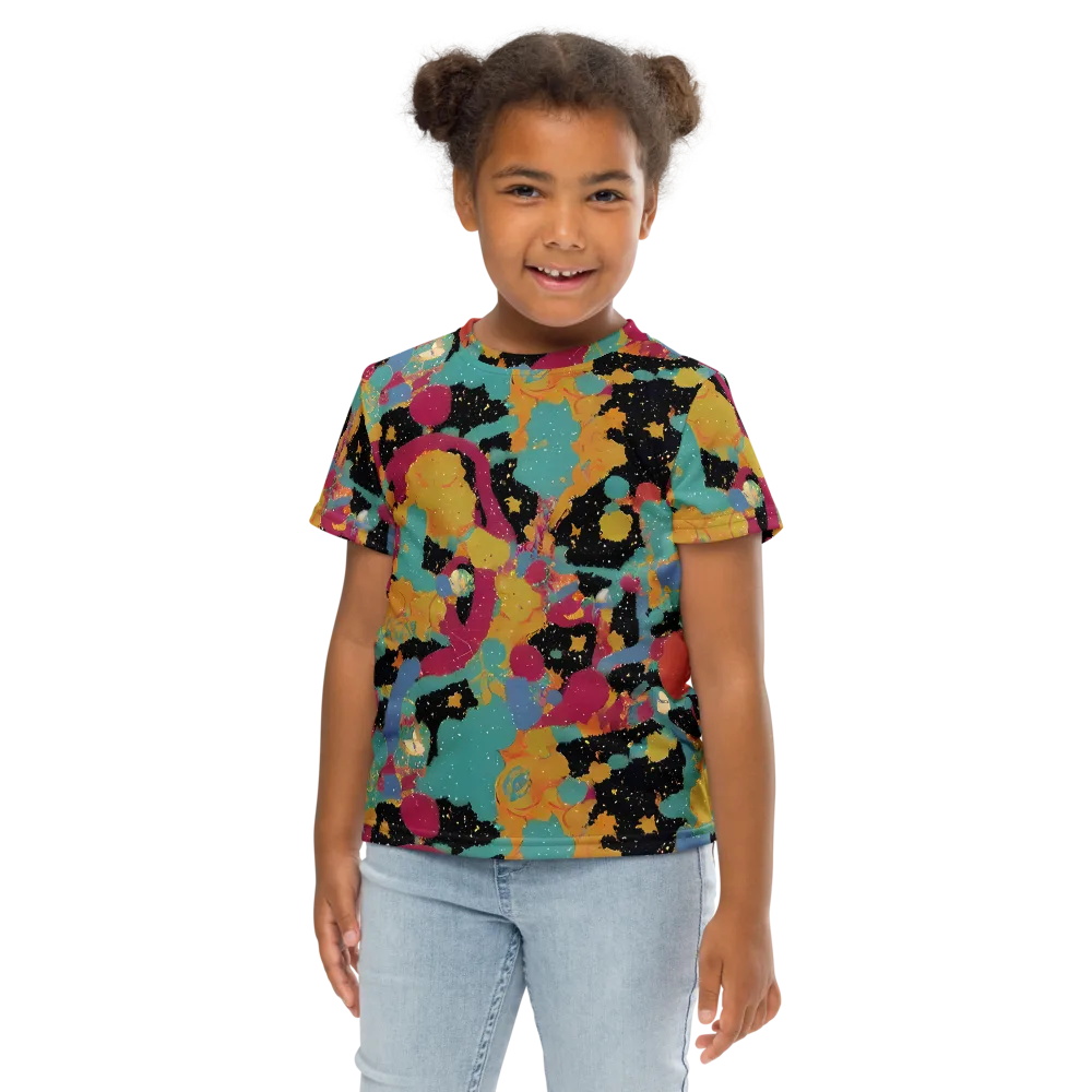 Saturated Reverie on Kids Crew Neck T-Shirt — Front