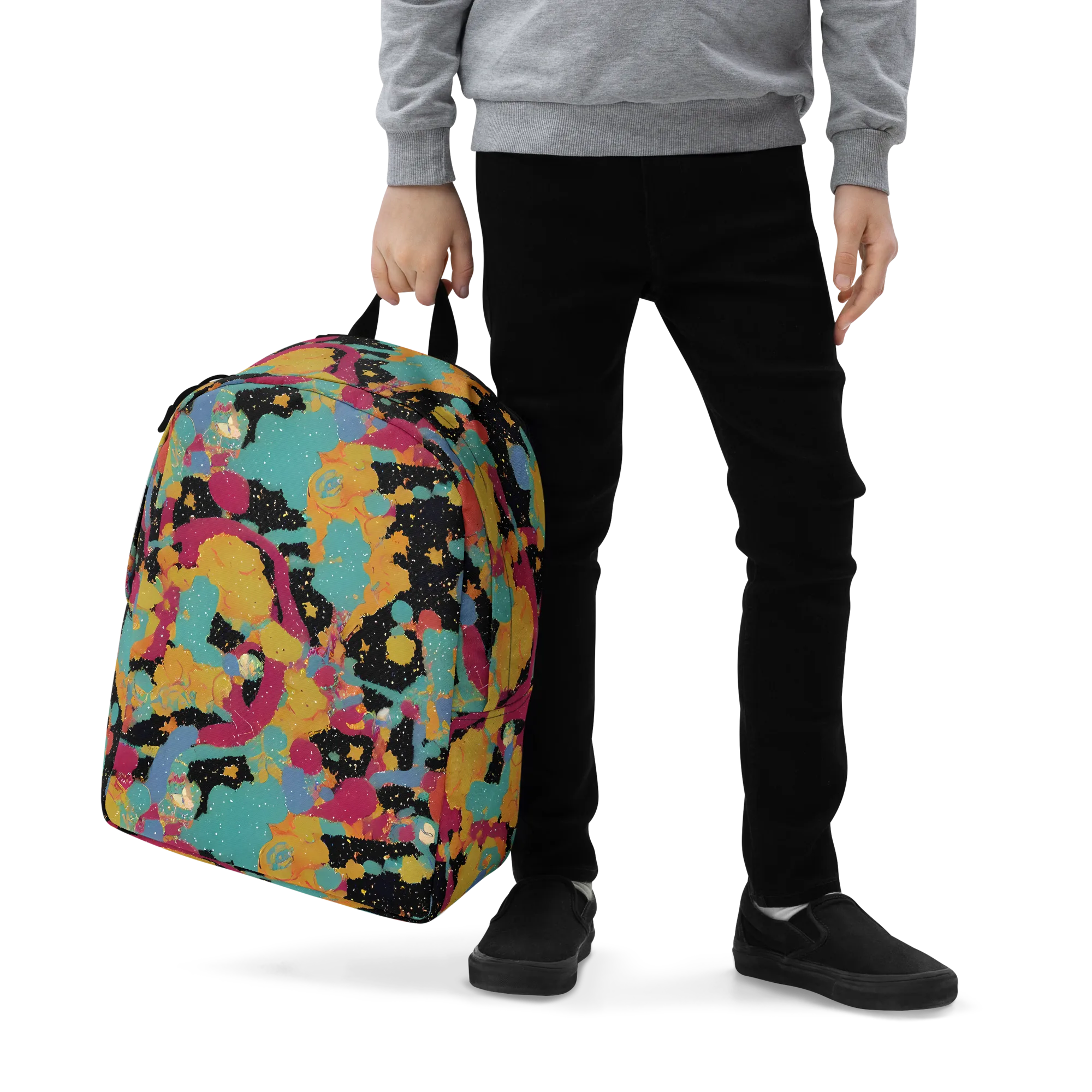 Saturated Reverie on Minimalist Backpack — Zoomed-in