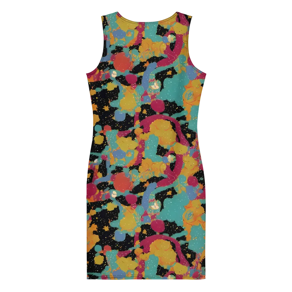 Saturated Reverie on Bodycon Dress — Back