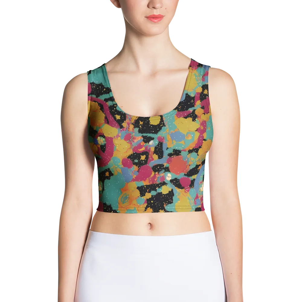 Saturated Reverie on Crop Top — Front