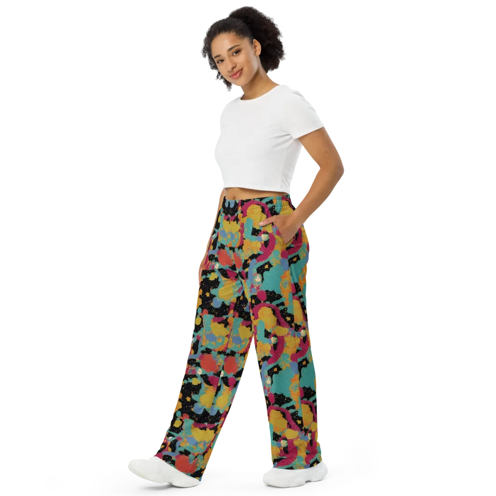 Saturated Reverie on Wide-Leg Pants — Left Front