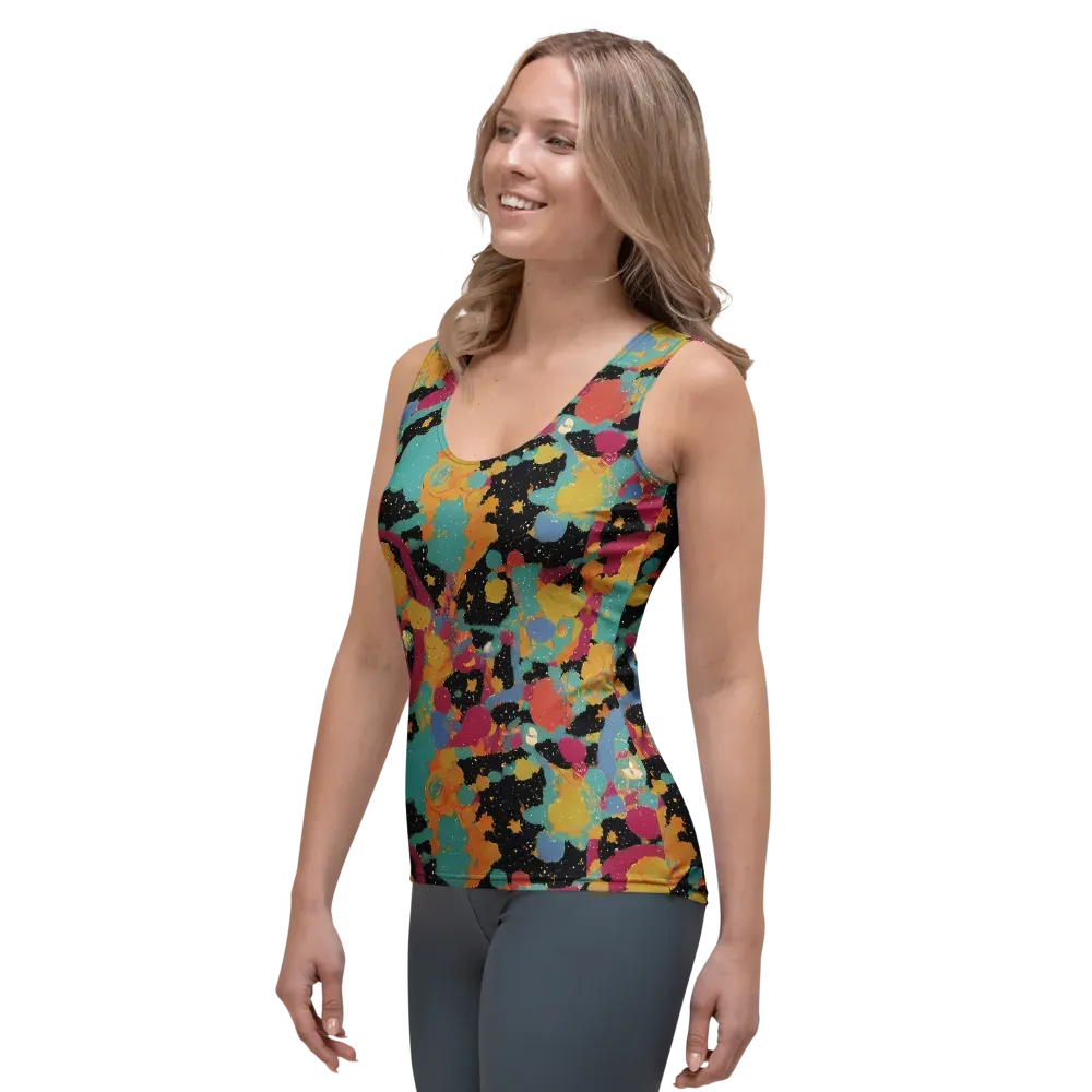 Saturated Reverie on Women's Tank Top — Left Front