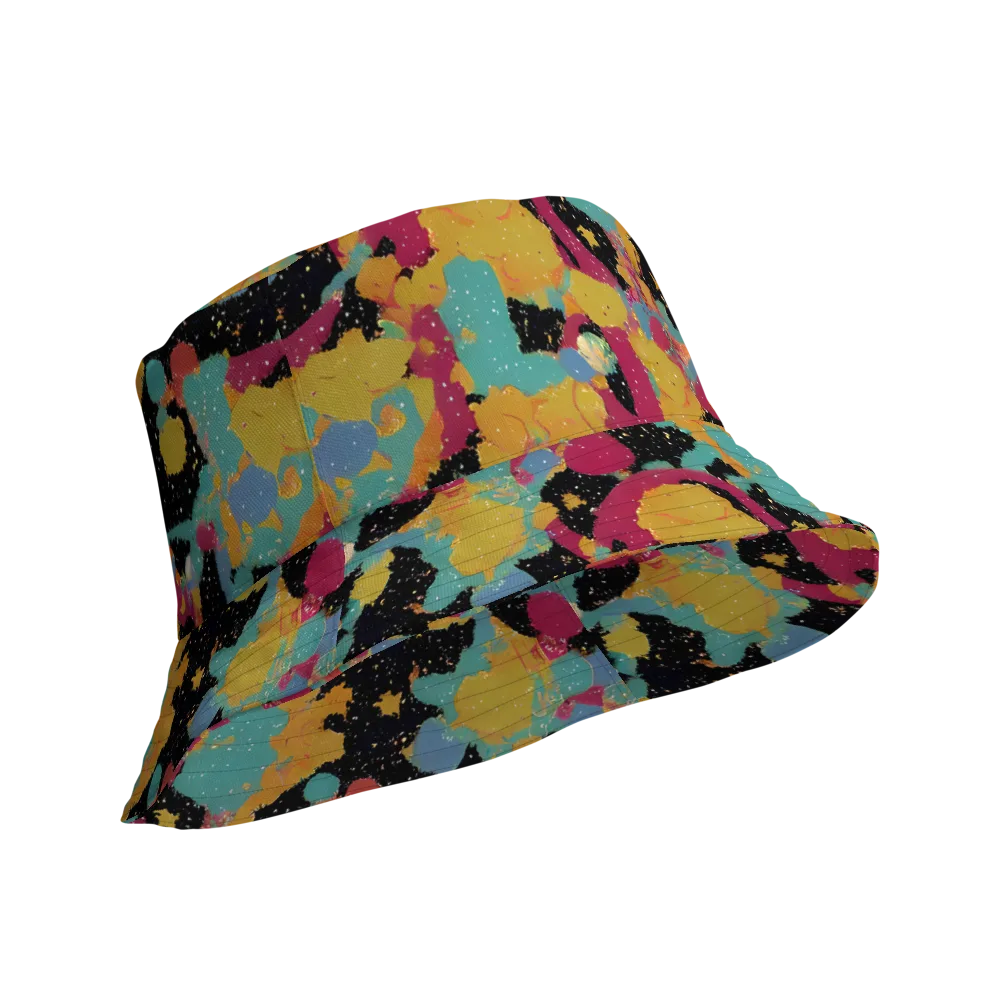 Saturated Reverie on Reversible Bucket Hat — Product details Outside