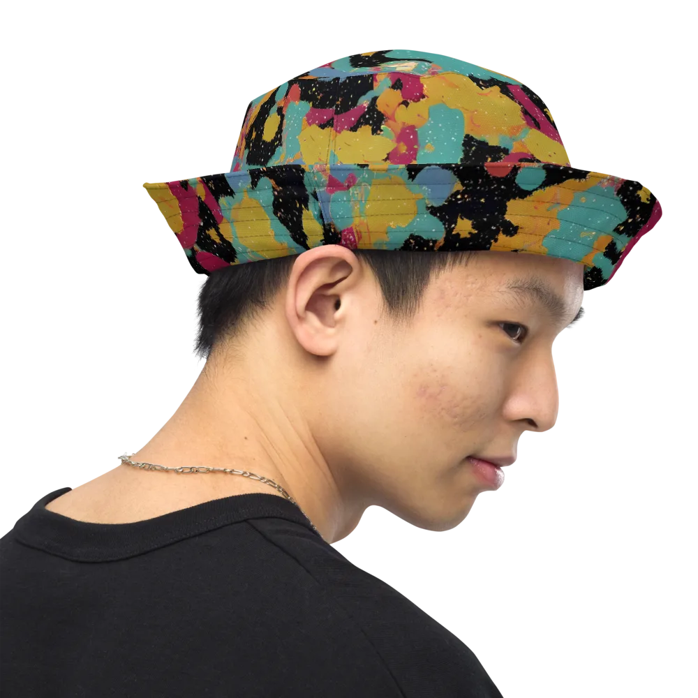 Saturated Reverie on Reversible Bucket Hat — Right Outside