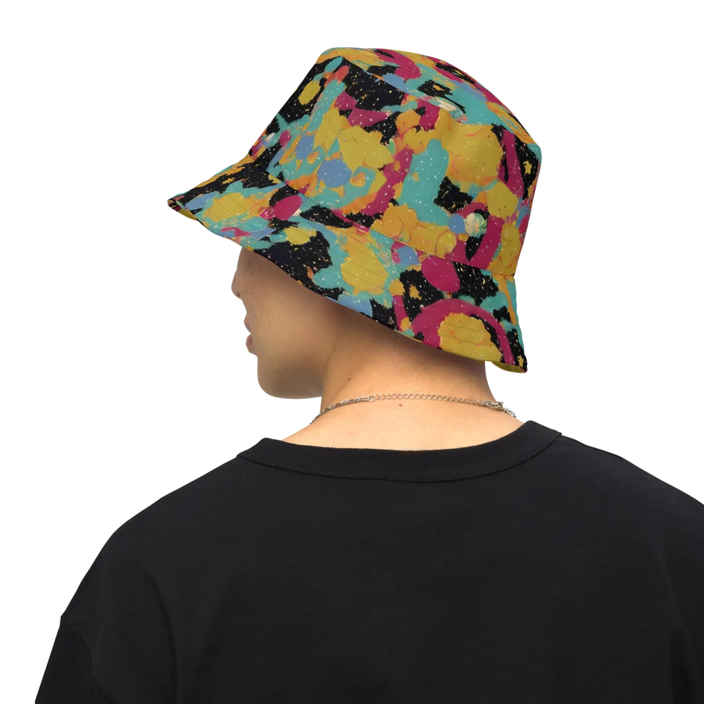 Saturated Reverie on Reversible Bucket Hat — Back Inside