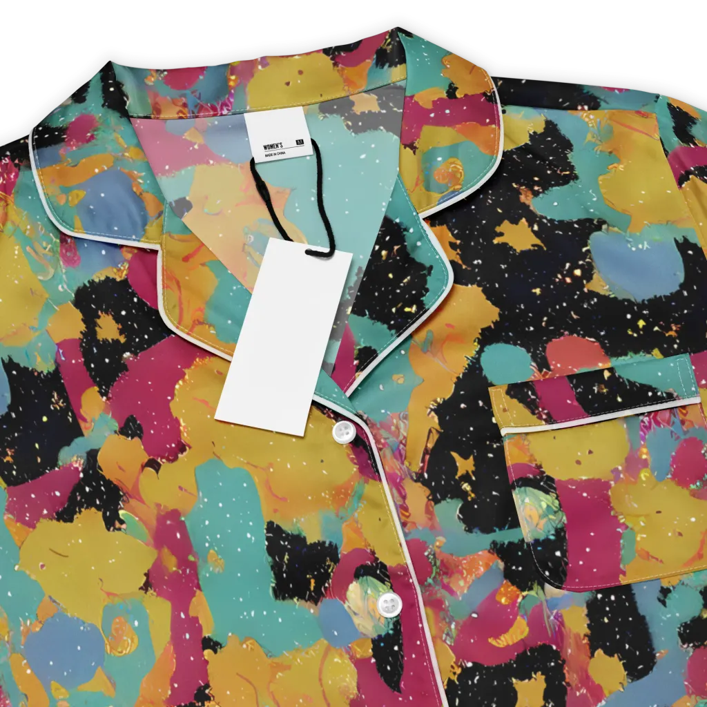 Saturated Reverie on Women's Short Sleeve Pajama Top — Product details