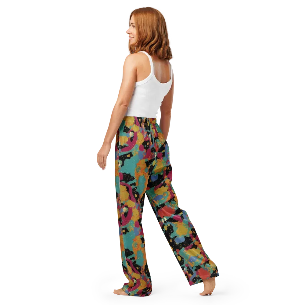 Saturated Reverie on Women's Pajama Pants — Back