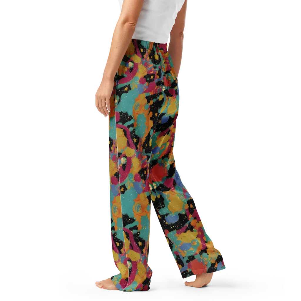 Saturated Reverie on Women's Pajama Pants — Left
