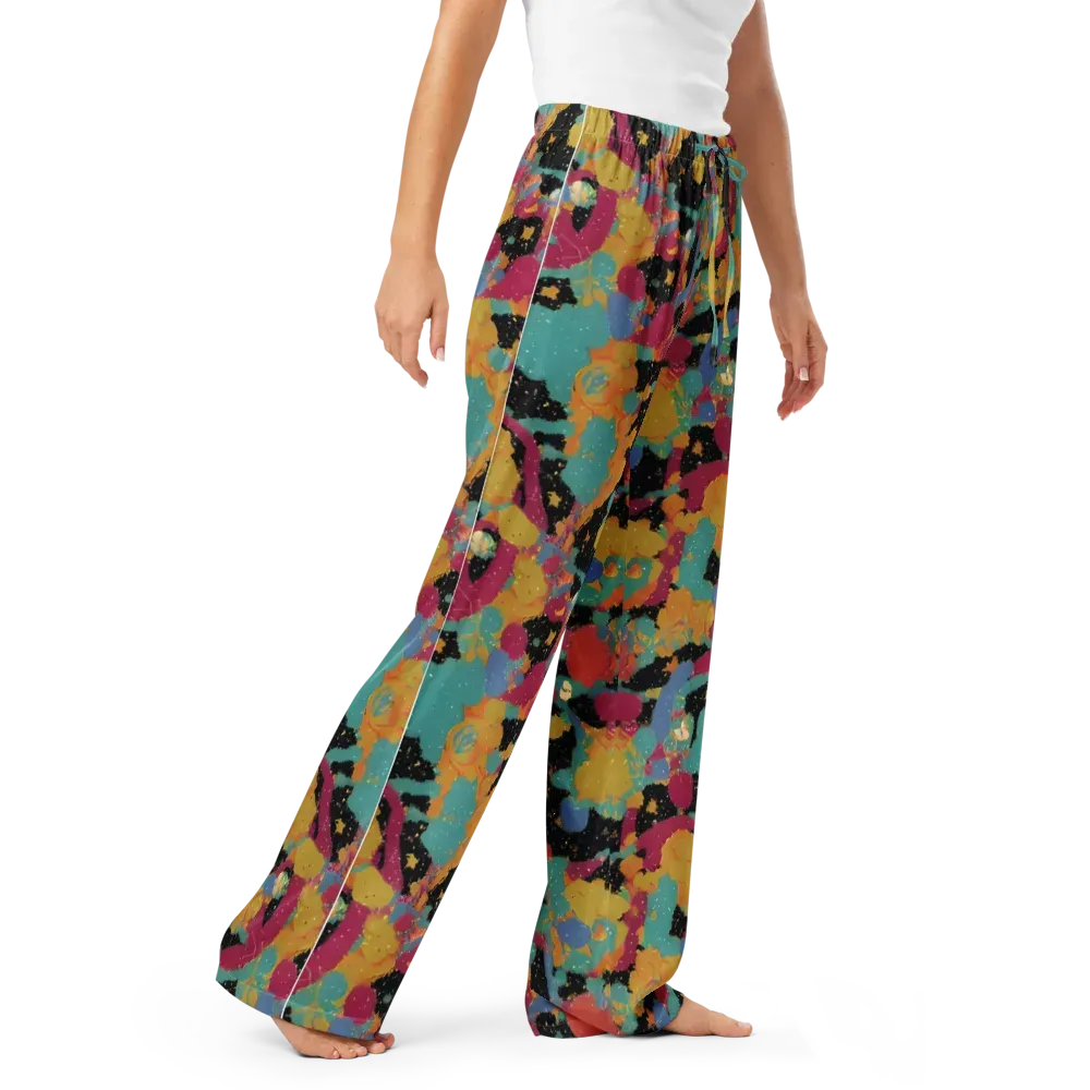 Saturated Reverie on Women's Pajama Pants — Right Front