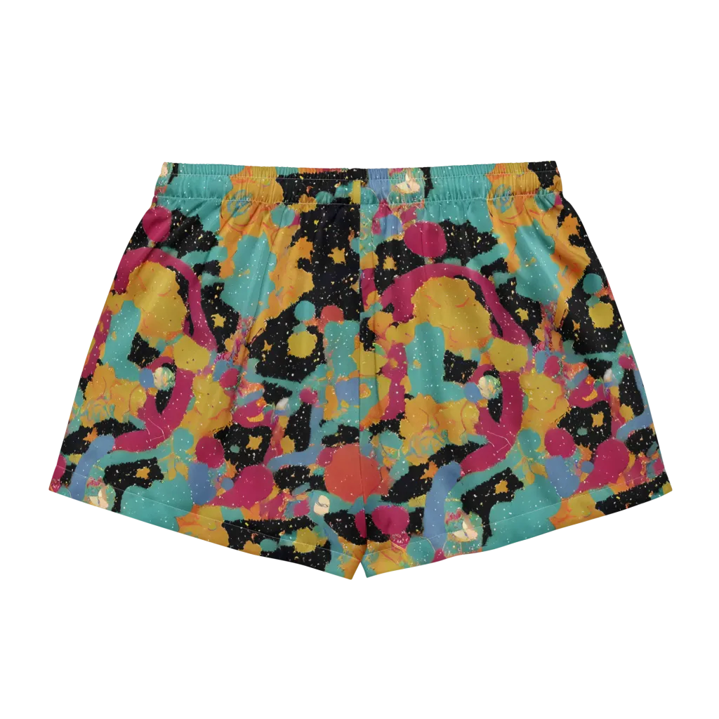 Saturated Reverie on Women's Pajama Shorts — Back