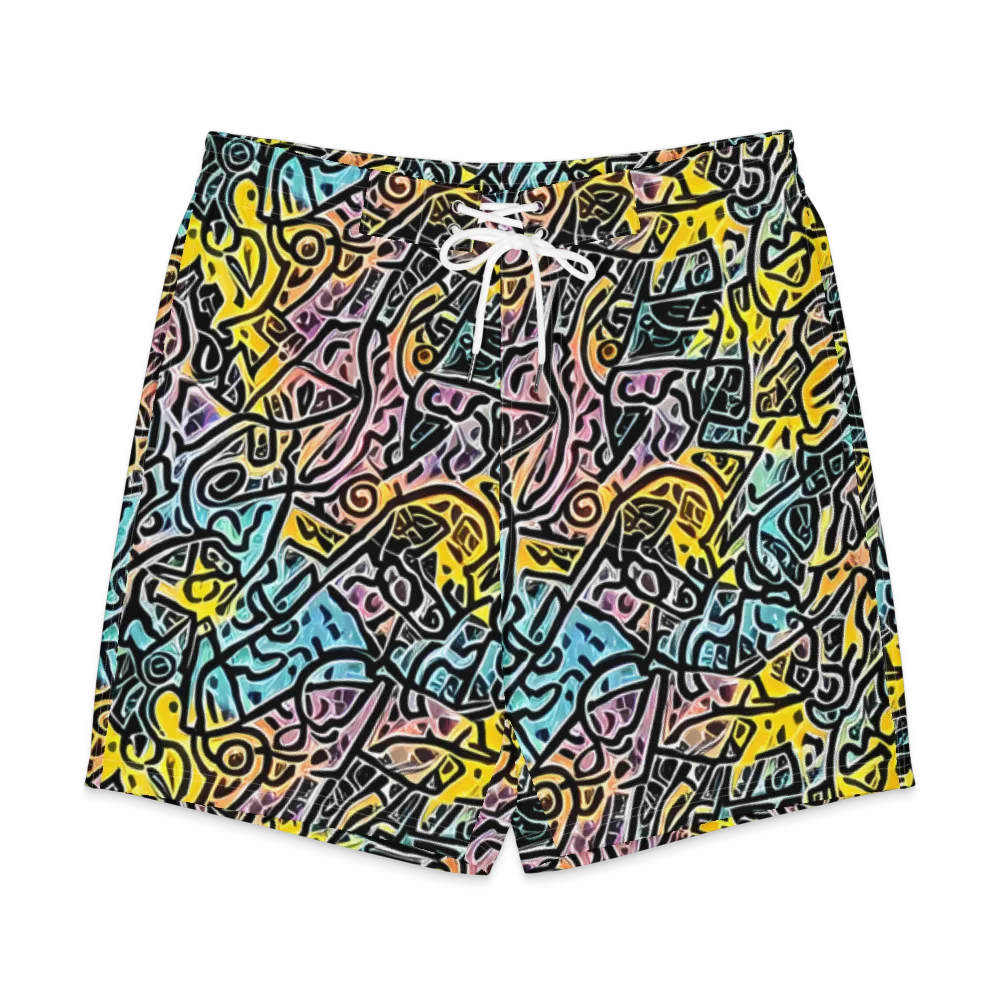 Chromatic Cipher on Men's Board Shorts — Front