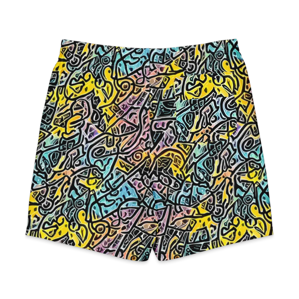 Chromatic Cipher on Men's Board Shorts — Back