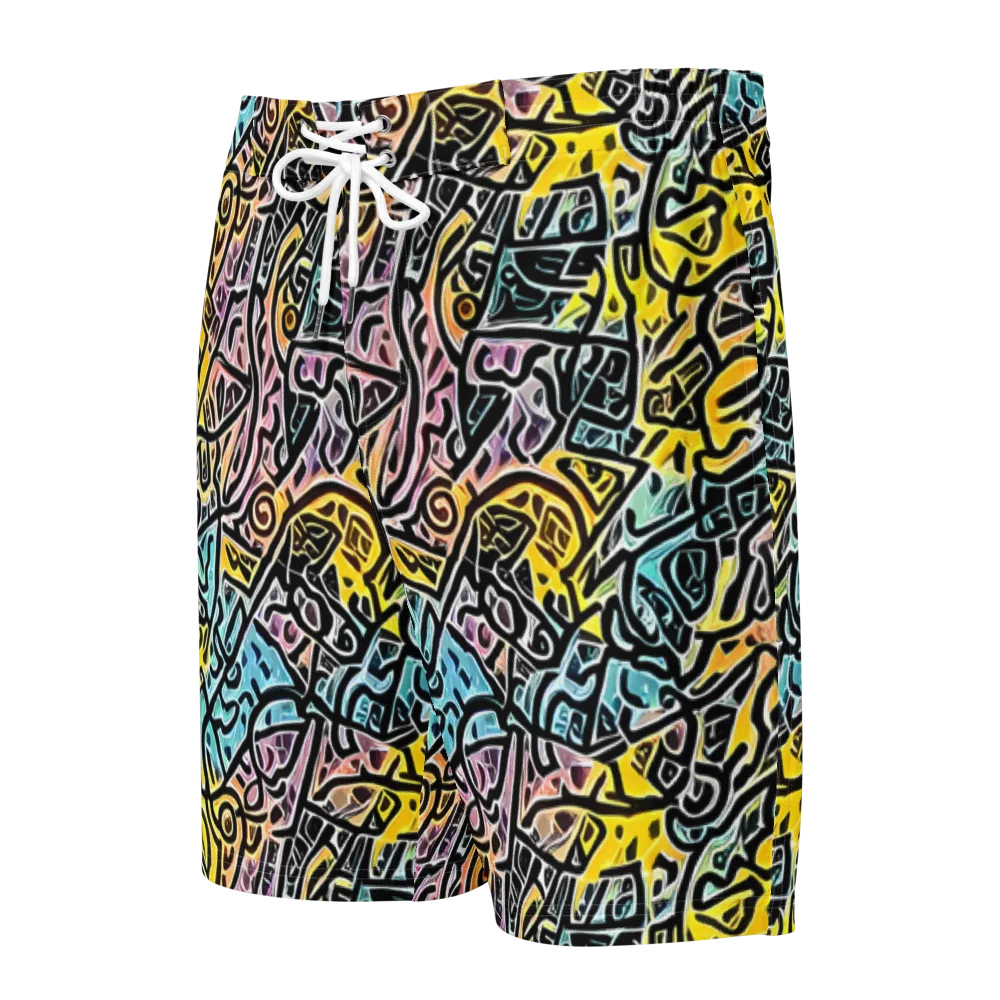 Chromatic Cipher on Men's Board Shorts — Front