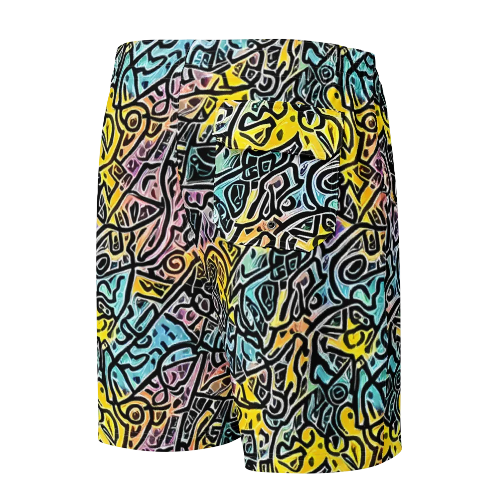 Chromatic Cipher on Men's Board Shorts — Back